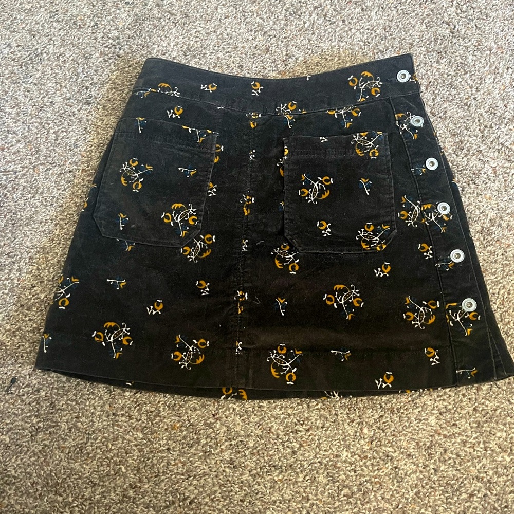 Free People corduroy mini skirt